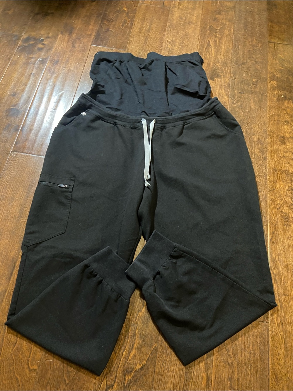 Figs maternity Zamora black joggers scrub pants Sz 2XL